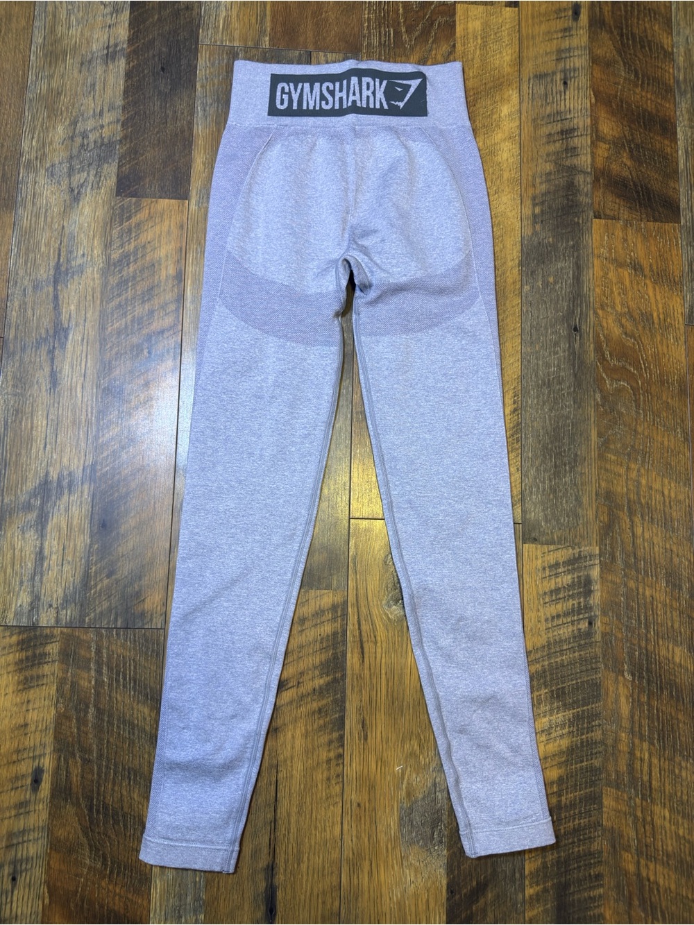 Gymshark seamless leggings light gray logo size xxs